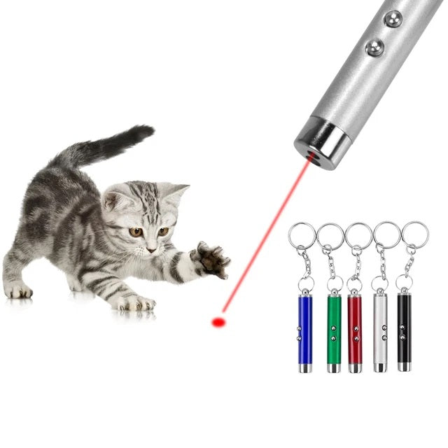 Interactive Cat Laser Toy Pen - 2-in-1 LED for Kitten Training and Play