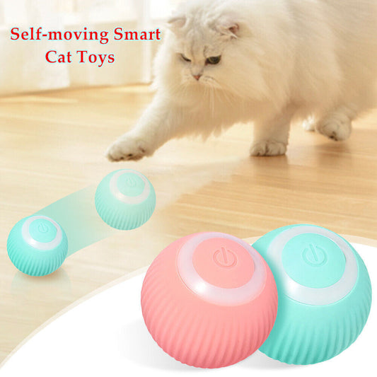 Smart Interactive Cat Ball Toy - Auto-Rolling for Indoor Training & Play