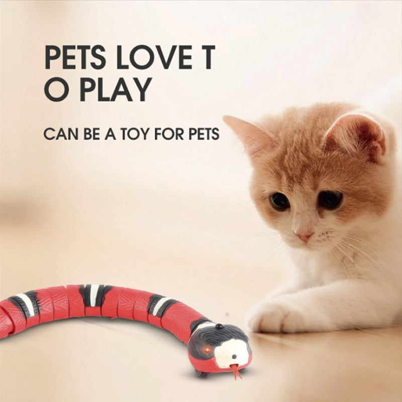 Snake Toy For Cat - Smart Automatically Electro Sensing, Rechargeable