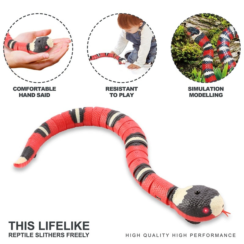 Snake Toy For Cat - Smart Automatically Electro Sensing, Rechargeable